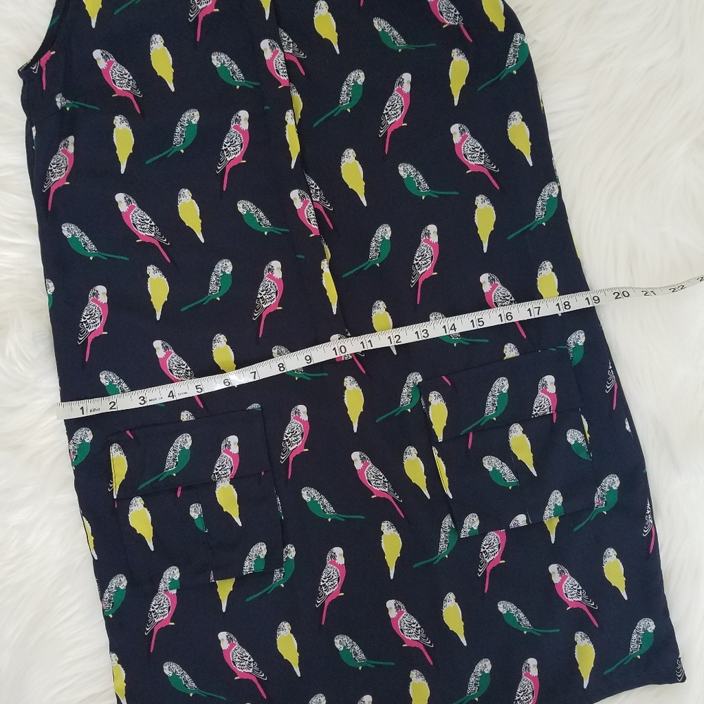 Banana Republic Navy Parakeet Dress Size 4 - Picture 9 of 10